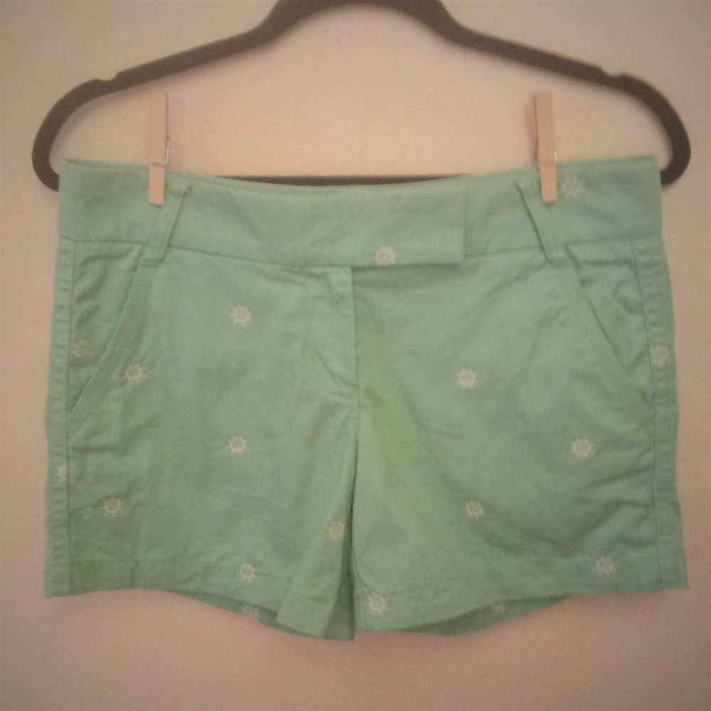 J Crew Green Nautical Shorts